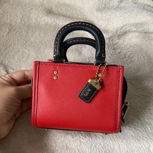 Mini rouge coach bag